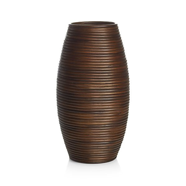 Rattan craft vase