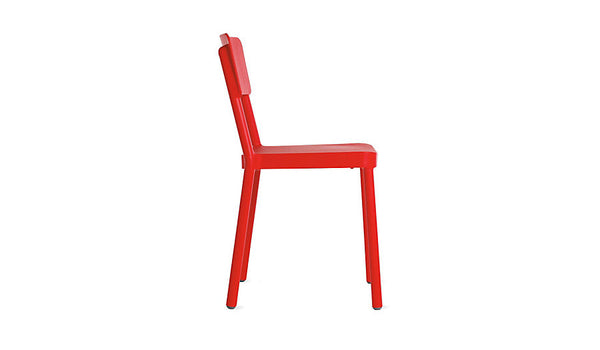 Red dining chair